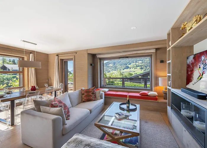 Lumineux Avec Spa, Piscine Et Sauna Pour 7 Personnes Near - Fr-1-569-132 Daire Megève